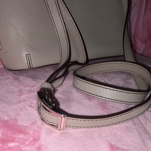 BRIGHTON FERRARA VELLA NOVA DOMED STUDDED BEECHWOOD CROSSBODY ORGANIZER BAG - Picture 6 of 16